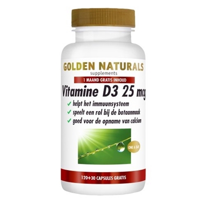 GOLDEN NATURALS VITAMINE D3 25MCG 12030ST